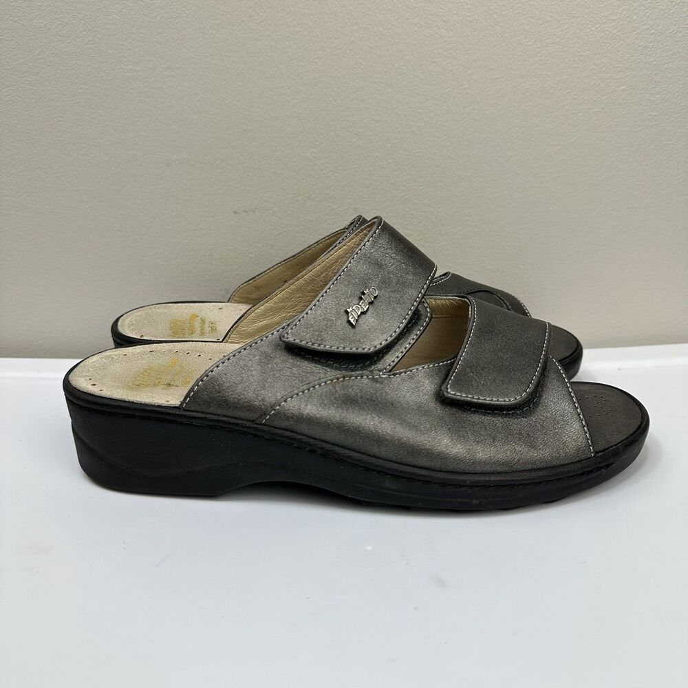 Hallux by Fidelio Sandals Hedi H Women Size EU 40 US 9 Metallic Leather Comfort